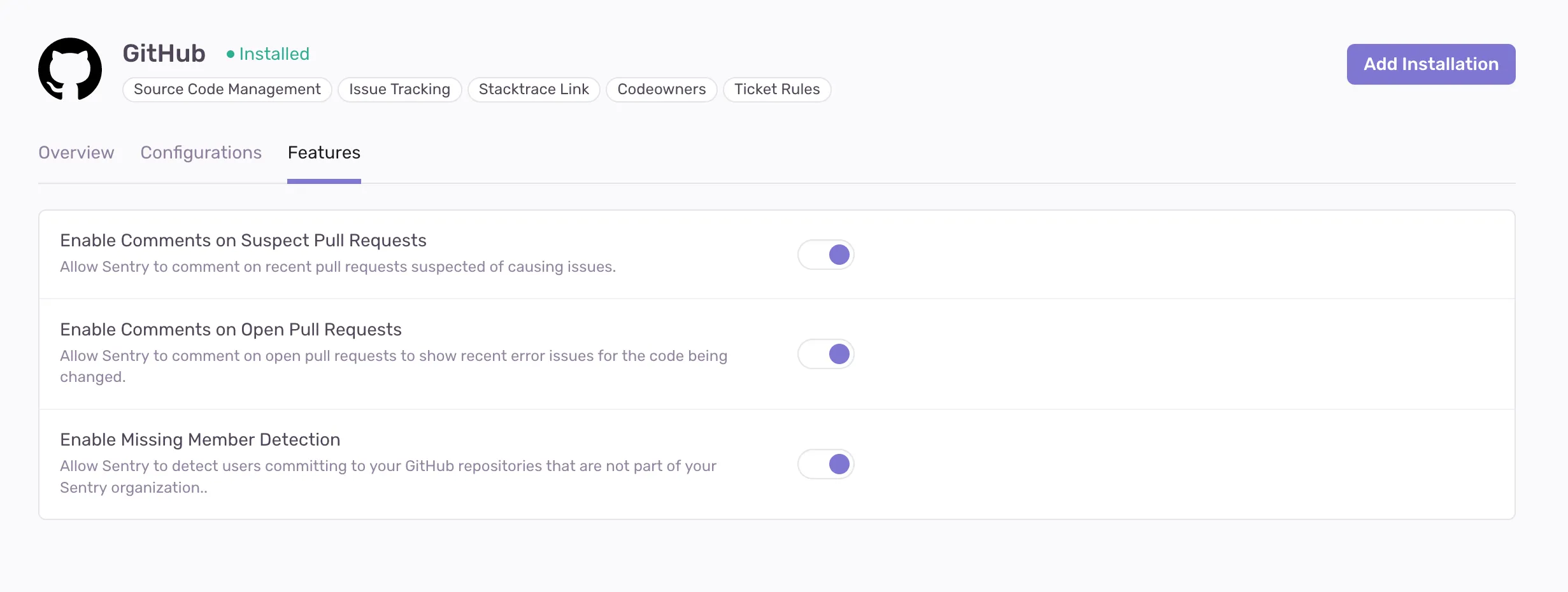 Toggle open PR comments